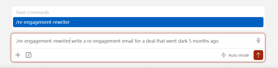 Re-engagement rewriter Claude prompt for outbound marketing